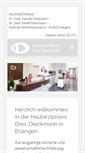 Mobile Screenshot of hautarztpraxis-dieckmann.de